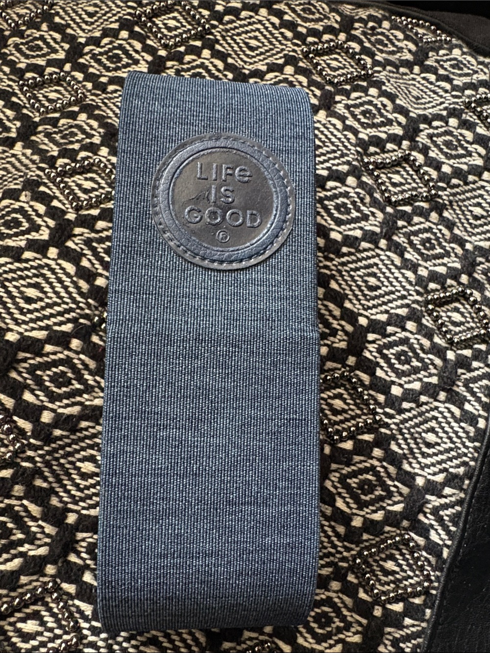 Life Is Good Navy Blue Sunglasses case